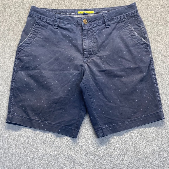 Prince & Fox Other - PRINCE & FOX Blue Slim Classic Chino Shorts Zip Fly Pockets Mens‎ Size 31